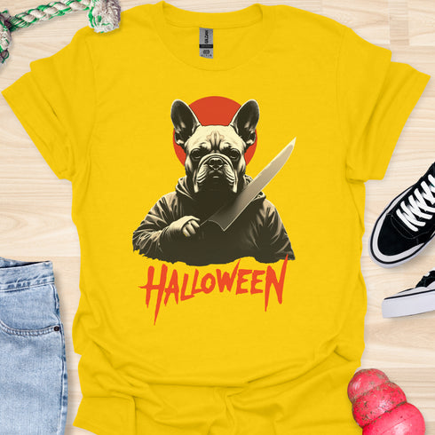 Halloween - V7 - Japanese Frenchie Assassin T-Shirt